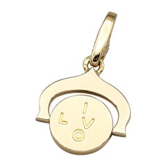 Cartier "I Love You" Yellow Gold Flip Charm