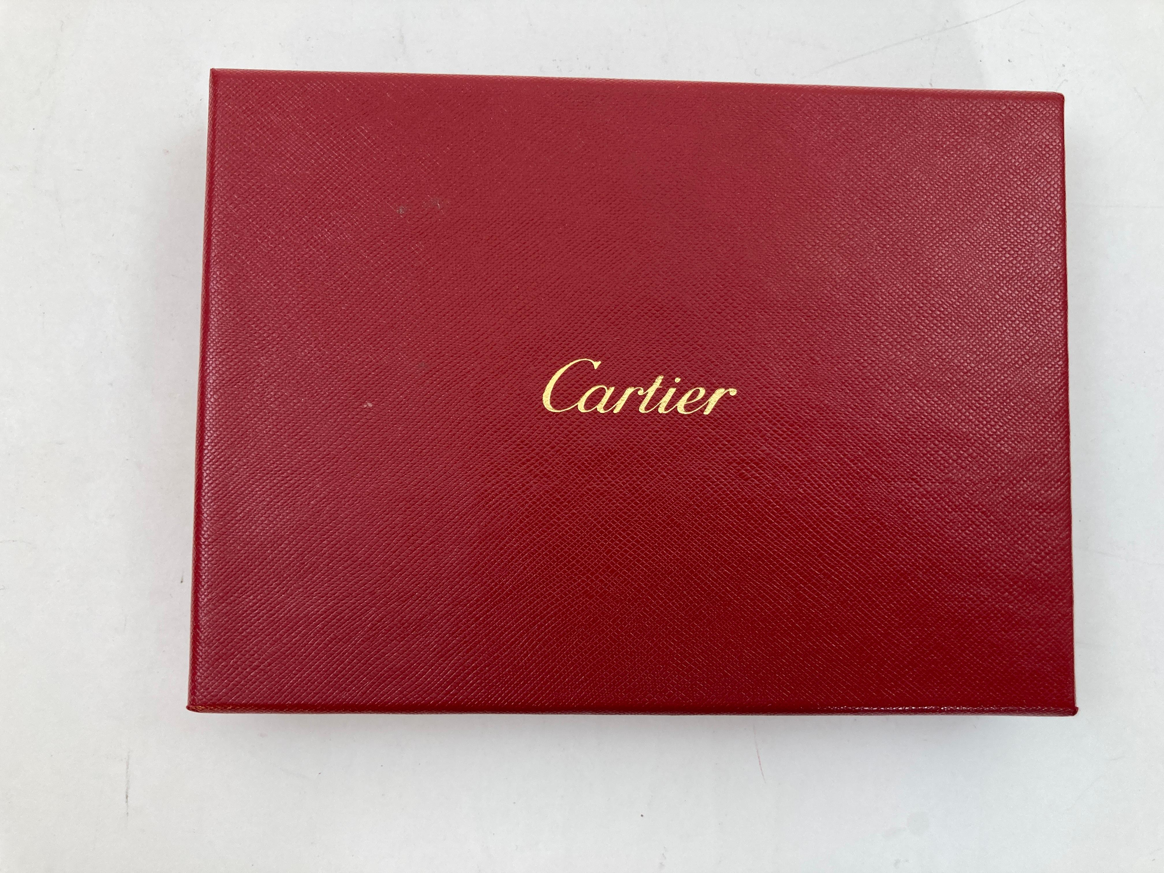 Juego de tarjeta y sobre con diseño de pantera icónica de Cartier Papelería de escritorio de lujo Marrón en venta
