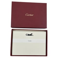 Cartier Iconic Panther Design Karte und Umschlag Set Luxus Schreibtisch Schreibwaren
