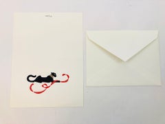 Cartier Iconic Panther Design Card and Envelope Set Luxury Season's Greetings