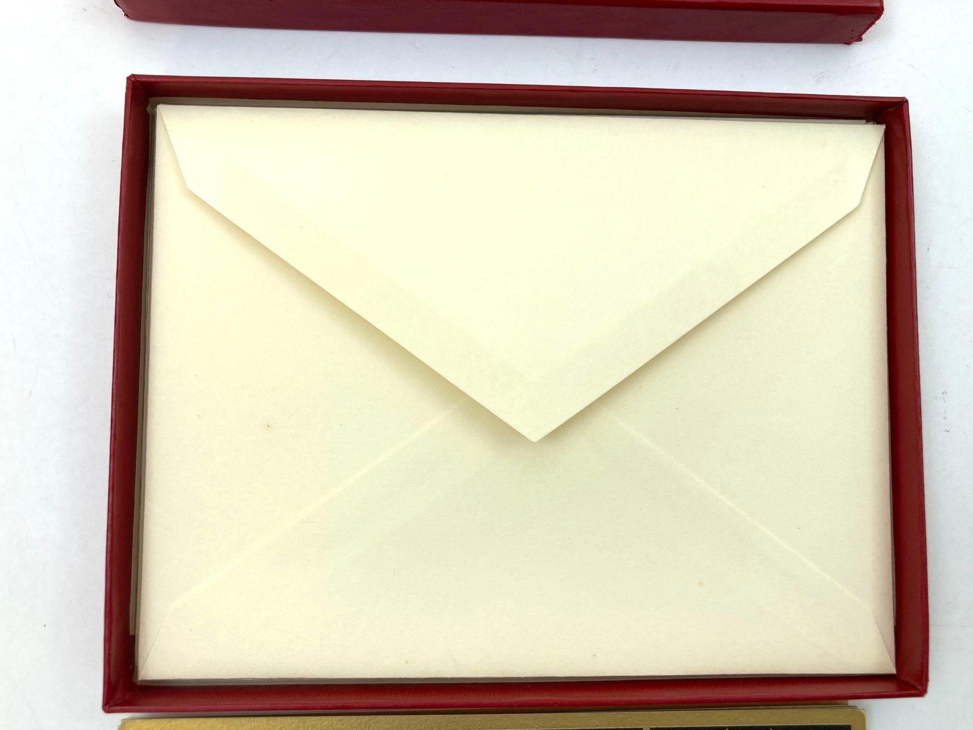 Cartier Iconic Panther Design Set de cartes et d'enveloppes Papeterie de luxe en vente 1