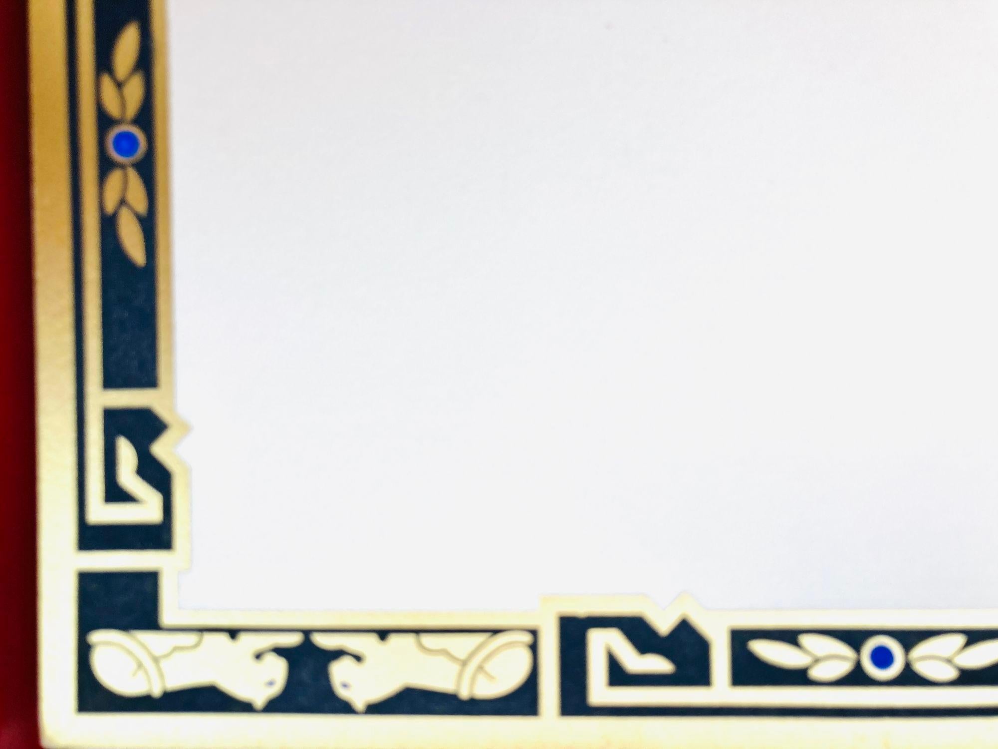Cartier Iconic Panther Design Set de cartes et d'enveloppes Papeterie de luxe en vente 3