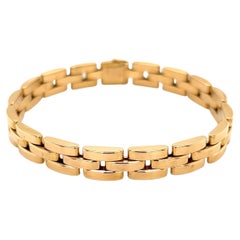 Cartier Iconic Panthere Gold Link Bracelet Estate Fine Jewelry