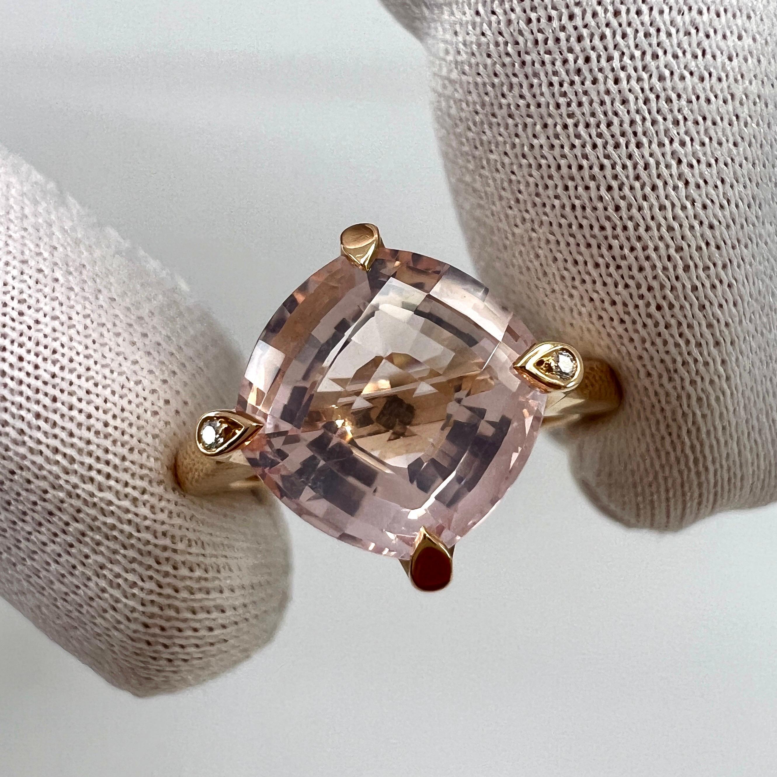 Anillo Cartier Inde Mysterieuse Fancy Rose De France Amatista Diamante Oro Rosa en venta 6