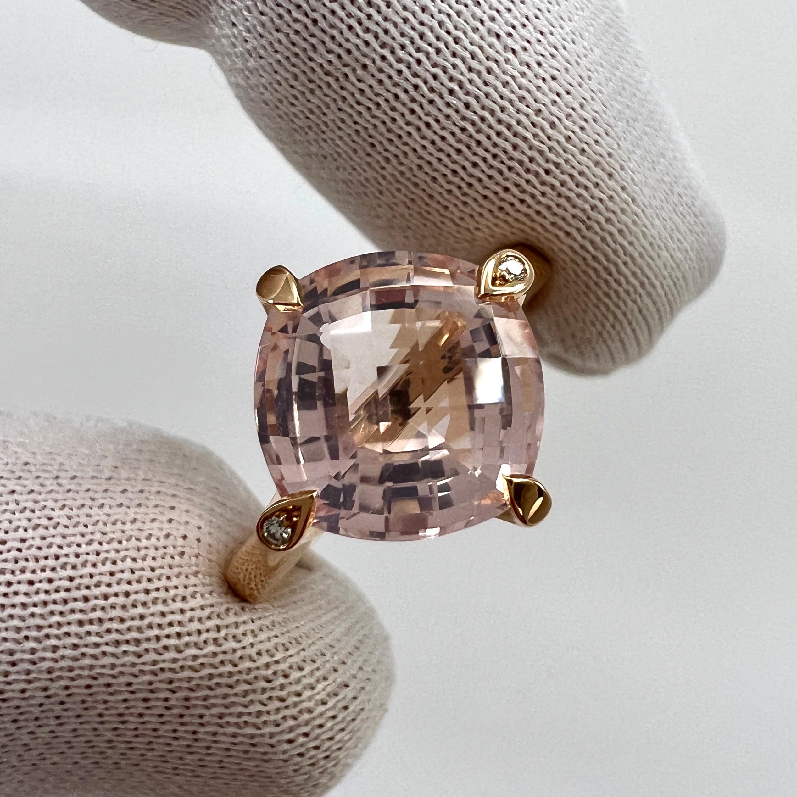 Cartier Inde Mysterieuse Fancy Rose De France Amethyst Diamond Rose Gold Ring In Excellent Condition In Birmingham, GB