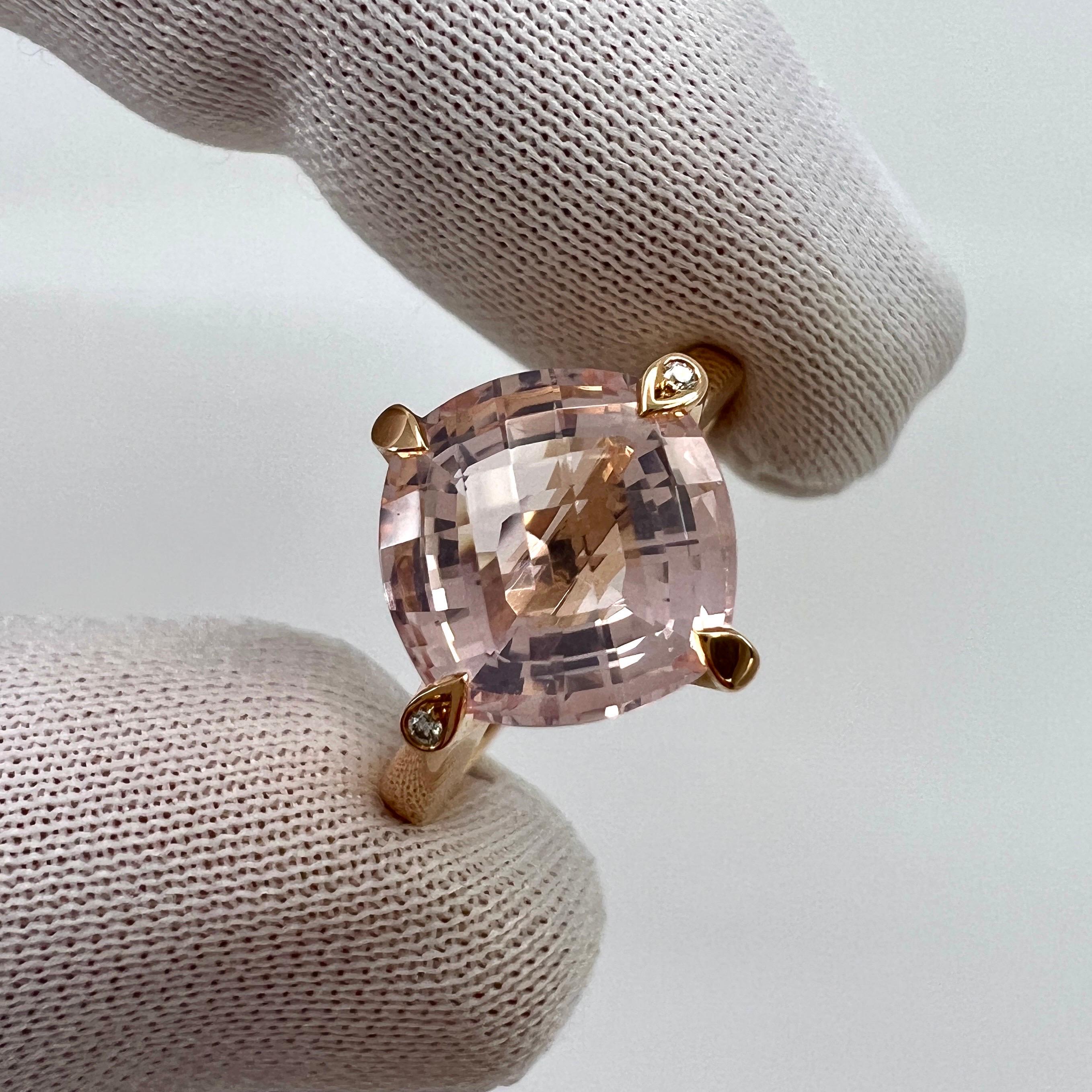 Anillo Cartier Inde Mysterieuse Fancy Rose De France Amatista Diamante Oro Rosa en venta 3