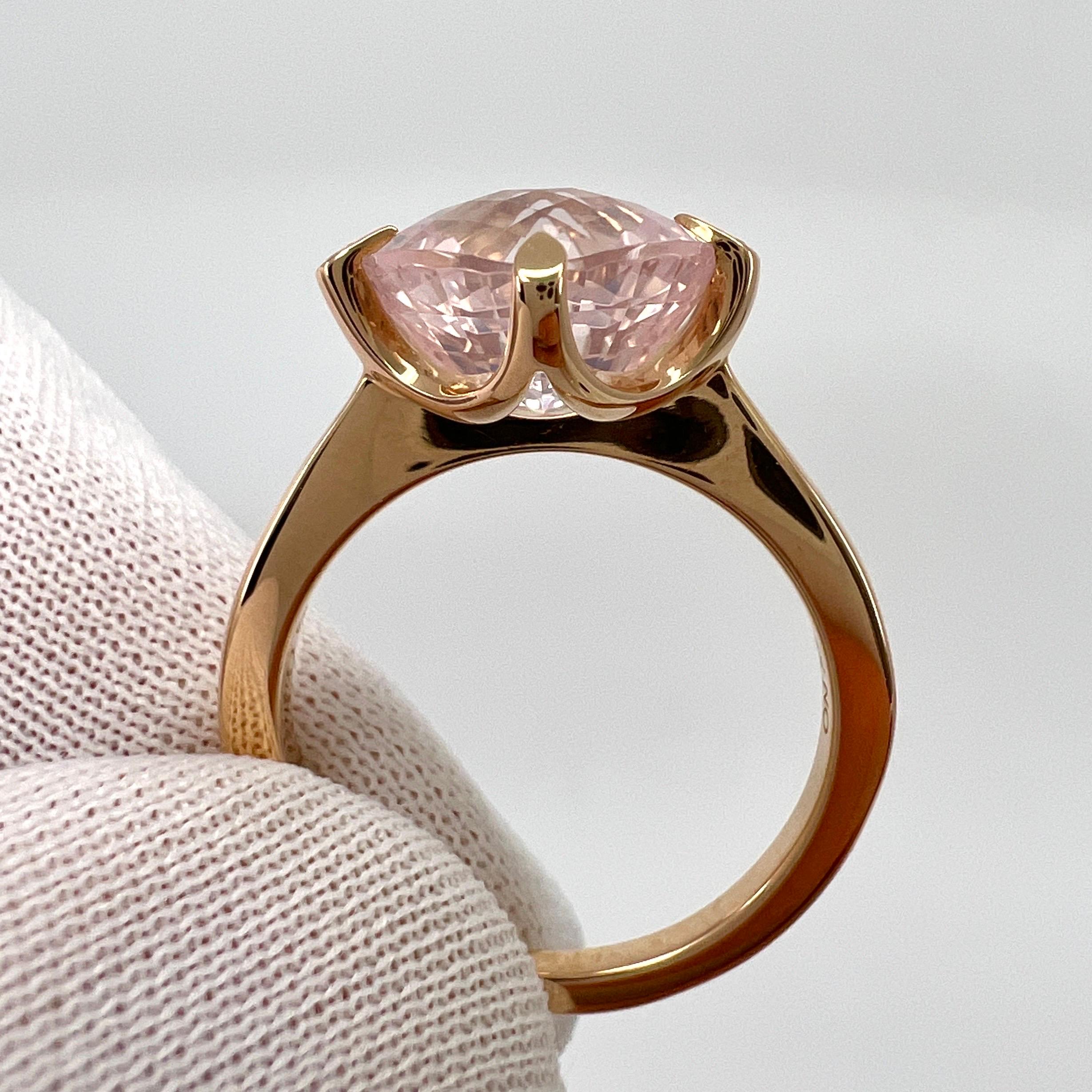 Anillo Cartier Inde Mysterieuse Fancy Rose De France Amatista Diamante Oro Rosa en venta 4
