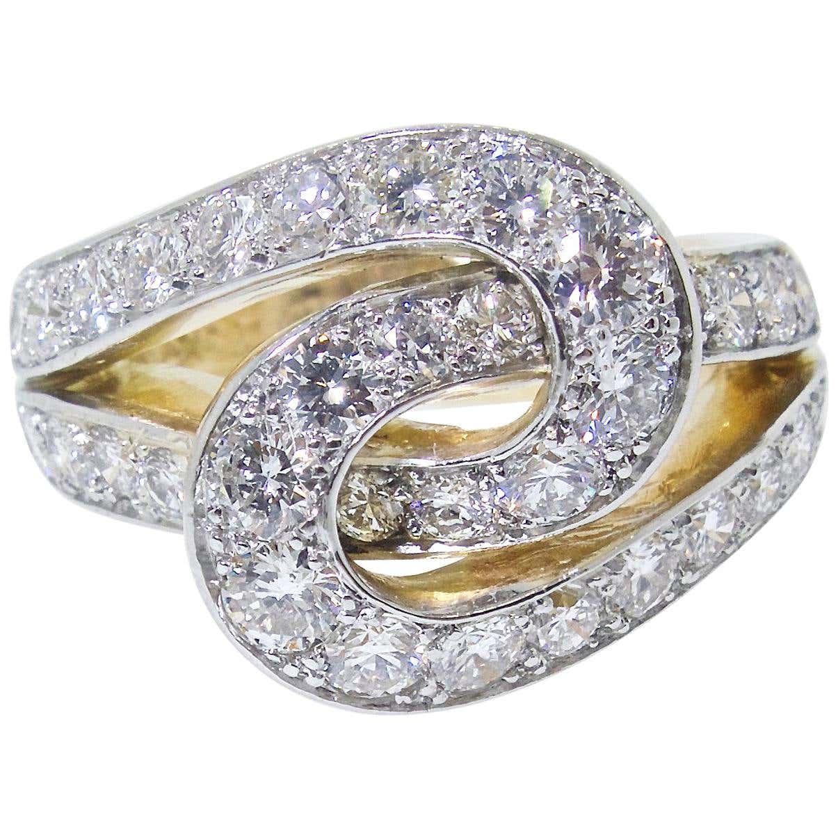 Cartier "Infinity" Diamond Ring, circa 1950 at 1stDibs | cartier ...
