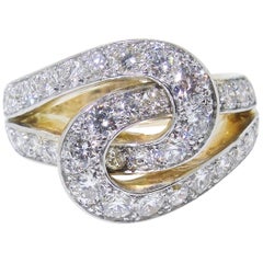 Cartier "Infinity" Diamond Ring, circa 1950