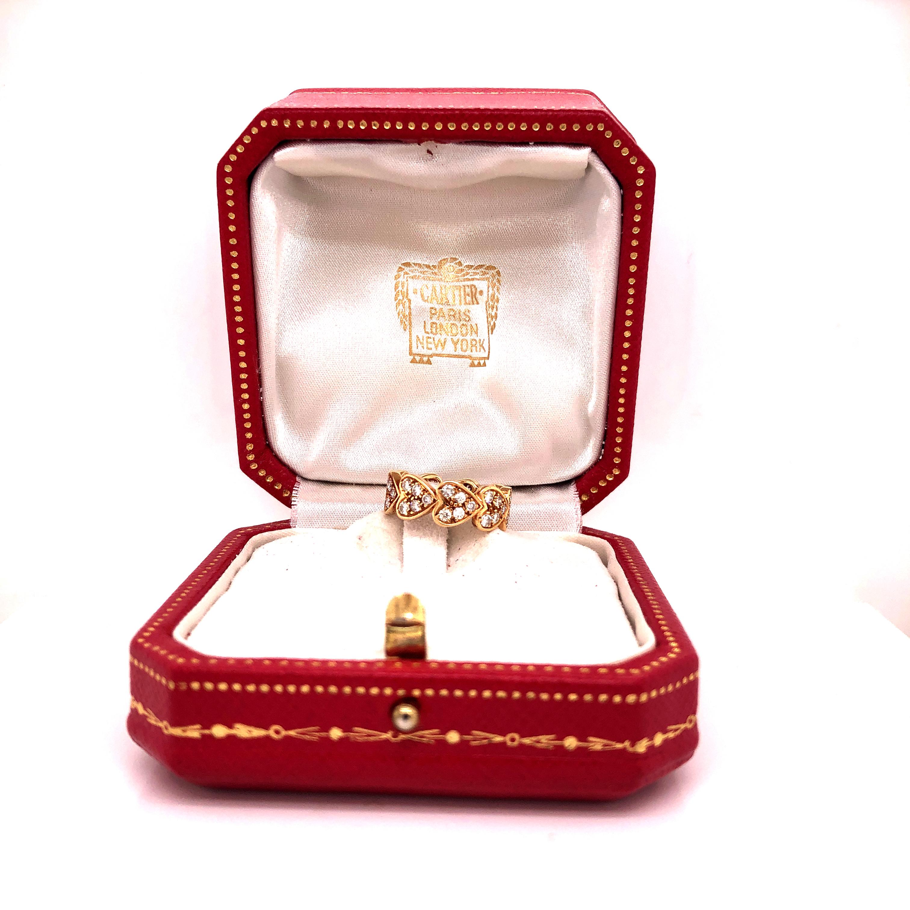 cartier heart diamond ring