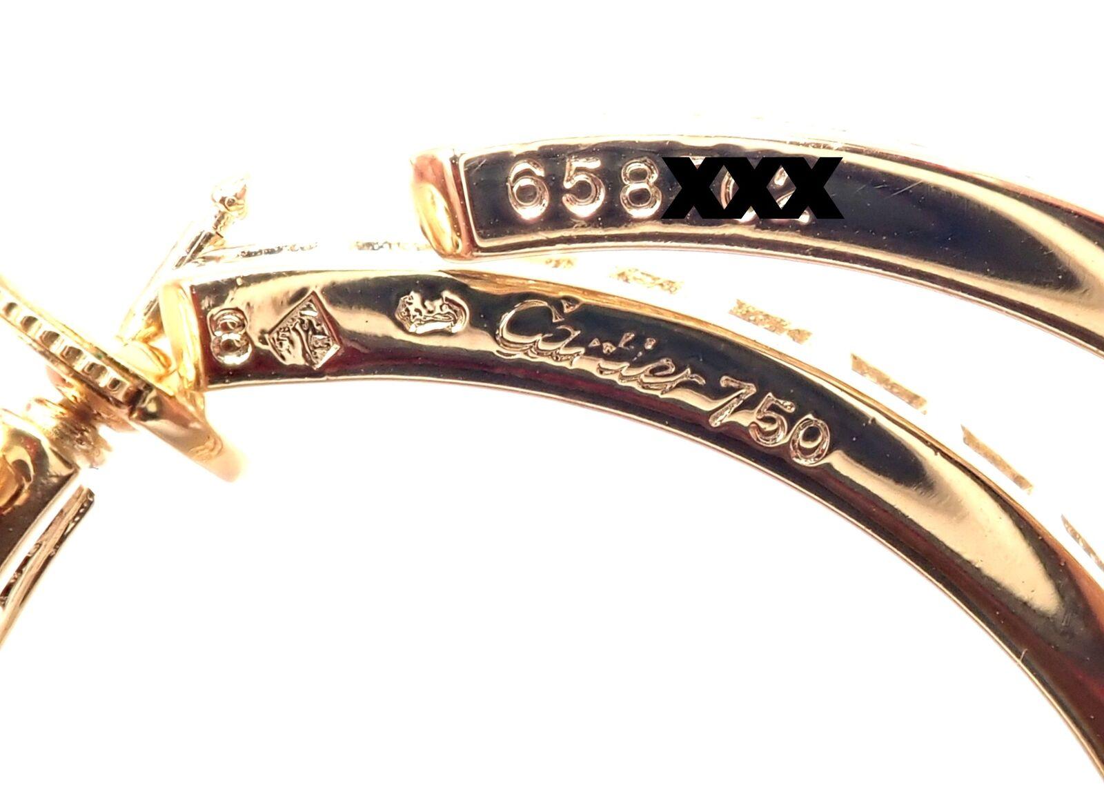 Cartier Inside Out Diamant Großer Ring Gelbgold Ohrringe für Damen oder Herren im Angebot