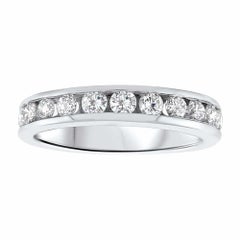 Cartier Inspired Channel Set Diamond Eternity Ring