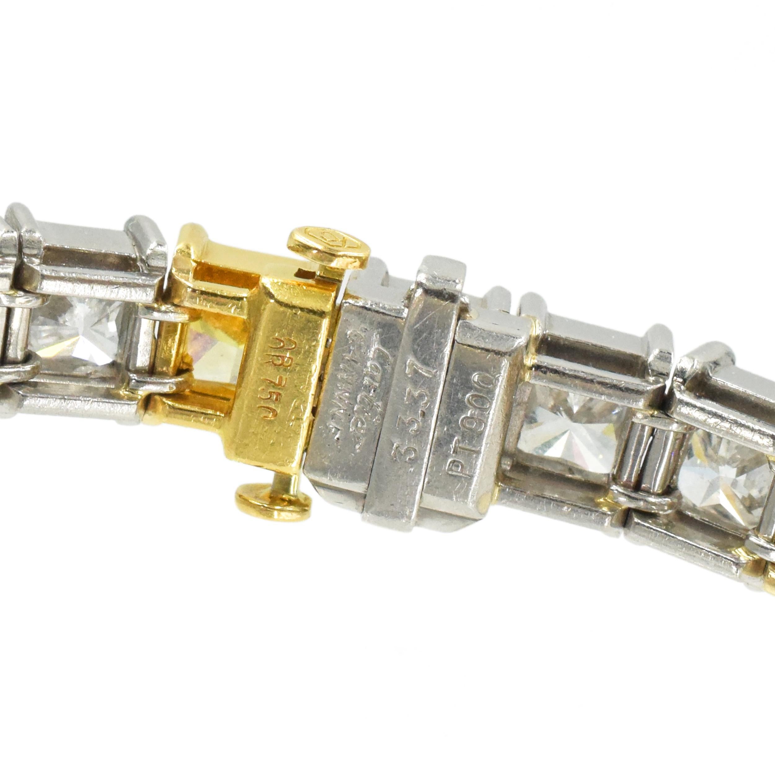 Cartier Intense Fancy Yellow Colored Diamond Bracelet In Excellent Condition For Sale In New York, NY