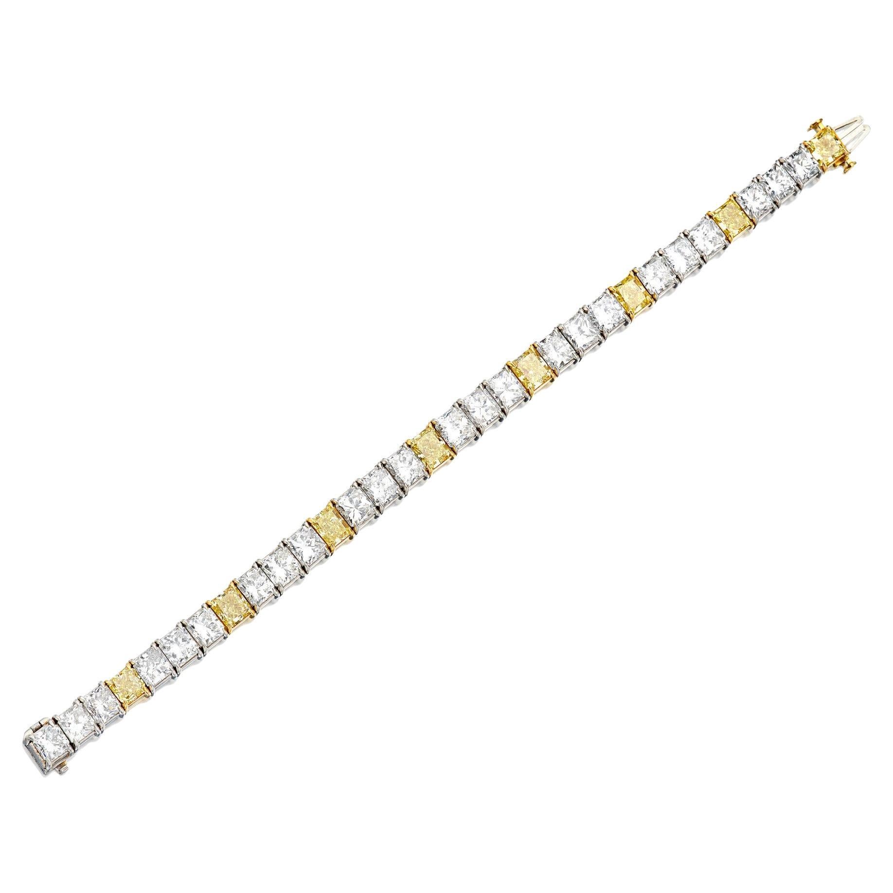 Cartier Intense Fancy Yellow Colored Diamond Bracelet