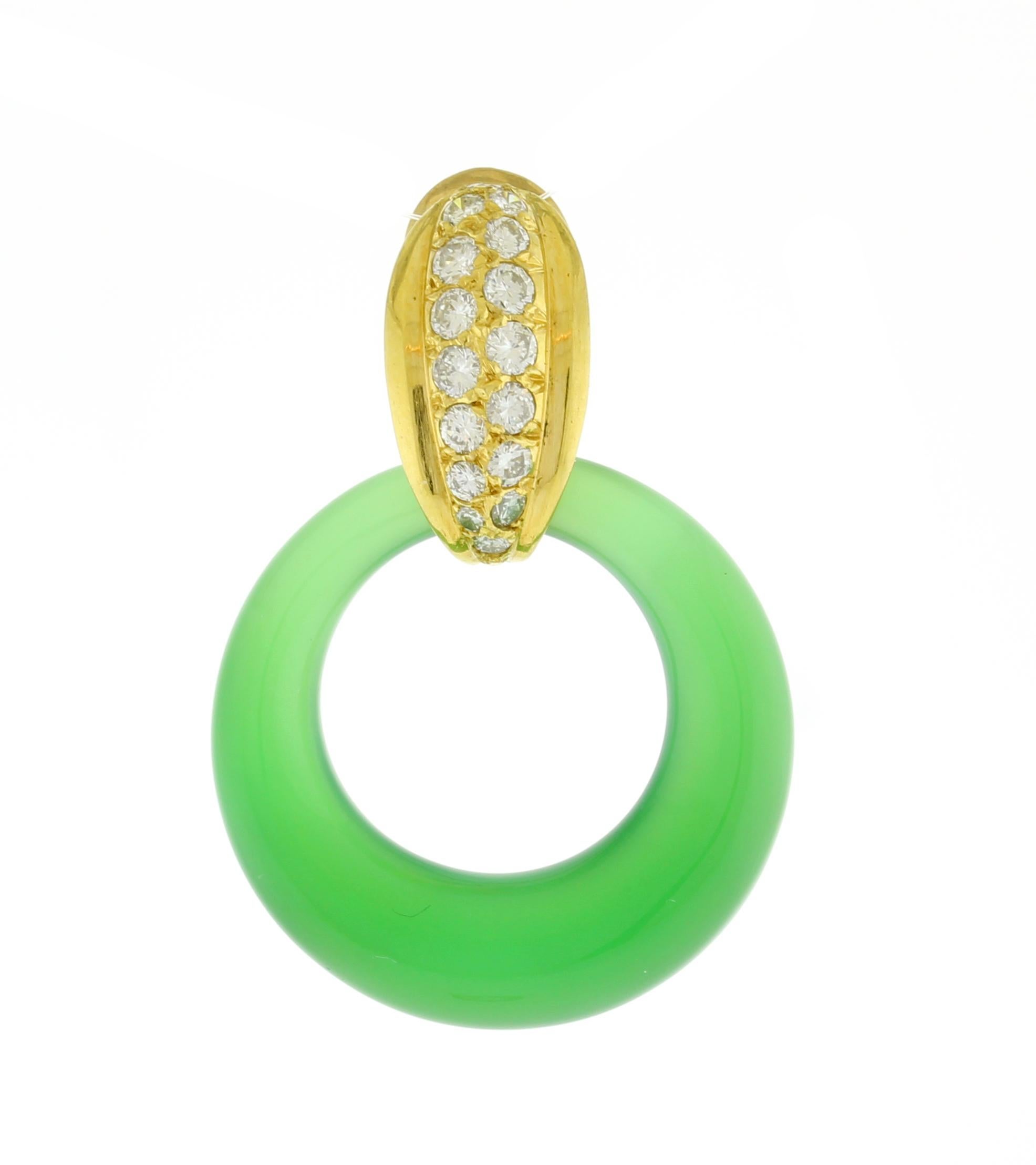 Cartier austauschbare Diamant-Tür-Knocker-Ohrringe mit Diamanten für Damen oder Herren