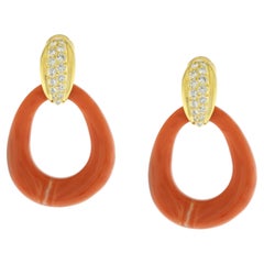 Cartier Interchangeable Diamond Door-Knocker Earrings