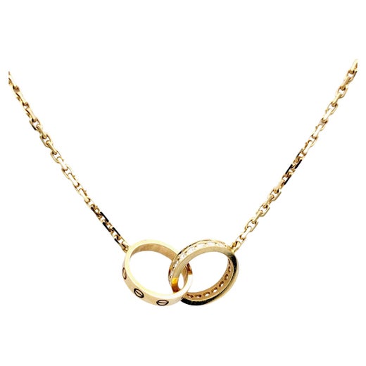 Cartier Love Diamond Yellow Gold Necklace – Oak Gem