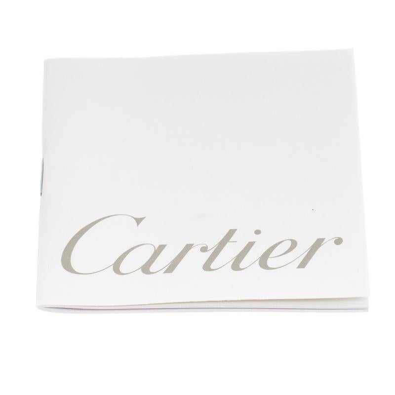 Cartier Ivory Rubber and Stainless Steel Santos Women's Wristwatch 30MM 3