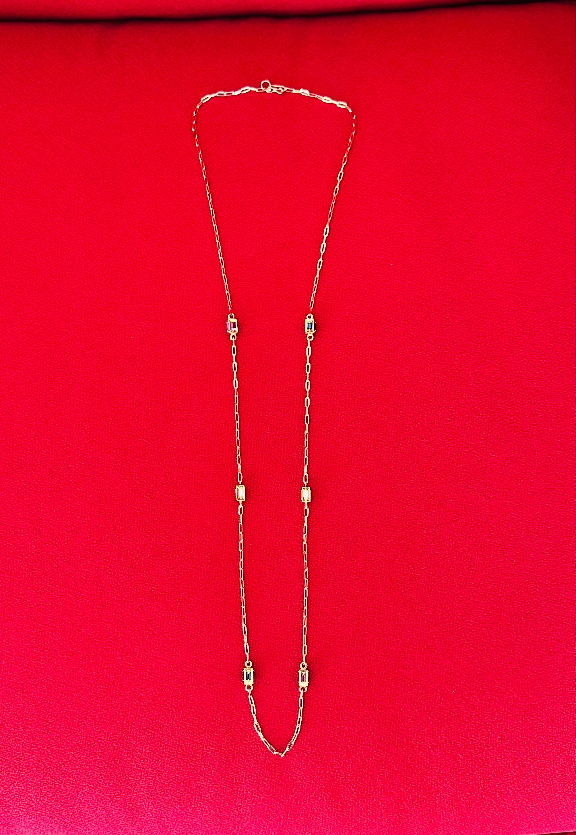 Cartier Jean Dinh Van Multi Stone Diamond Necklace 18K Yellow Gold 1
