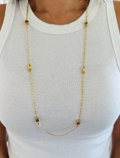 Cartier Jean Dinh Van Multi Stone Diamond Necklace 18K Yellow Gold