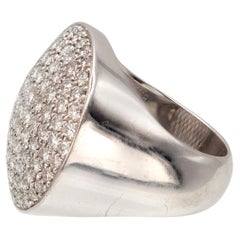 Cartier Jeton Sauvage 18K WG Pavé Diamond Cocktail Ring with Box