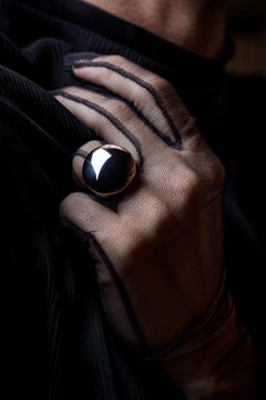 Cartier "Jeton Sauvage" 1990's dome ring in white gold