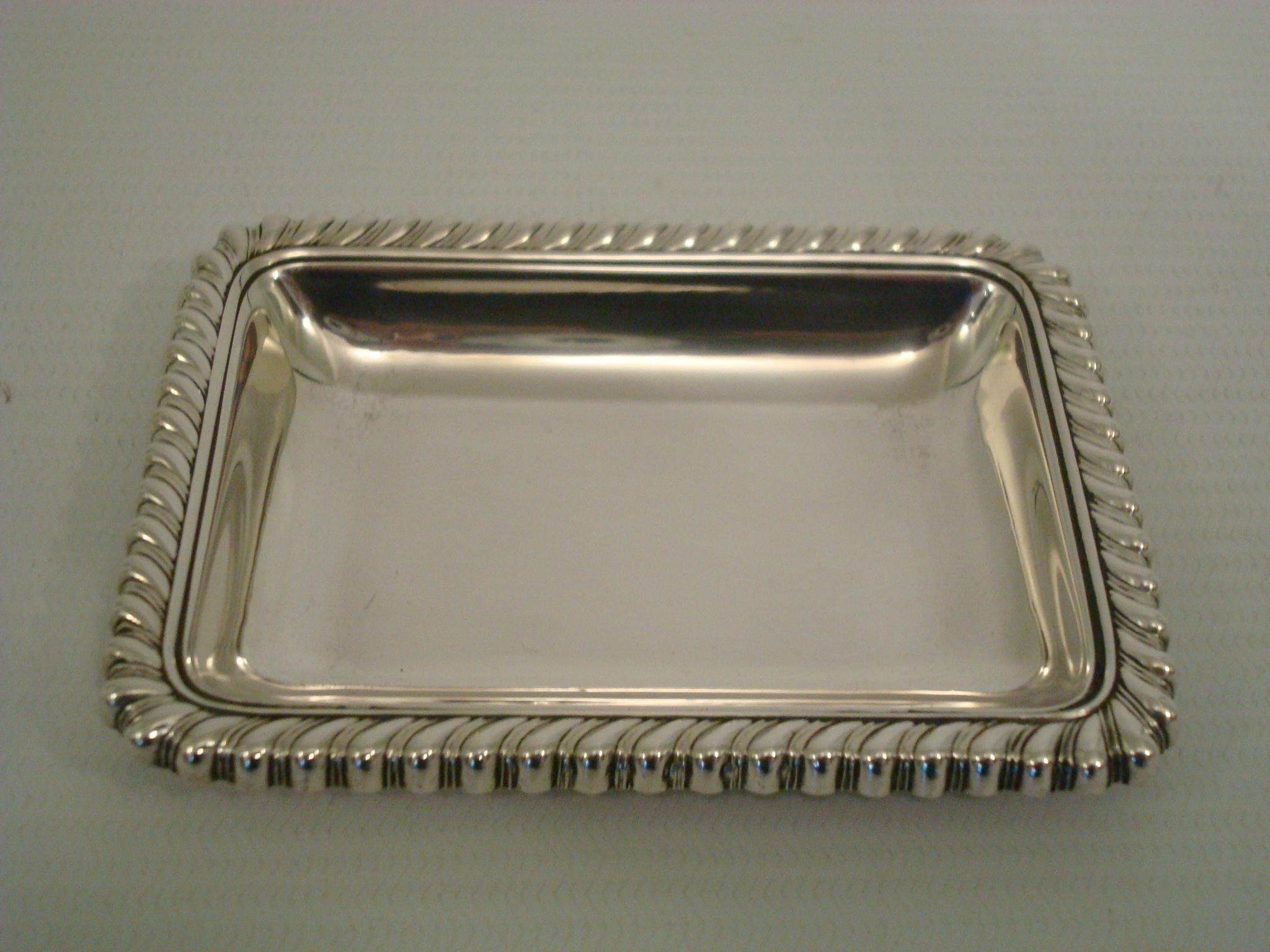Mid-Century Modern Cartier Jewelry Dish or a Personal Cards / Keys / Trinket Tray / Coins Plate For Sale