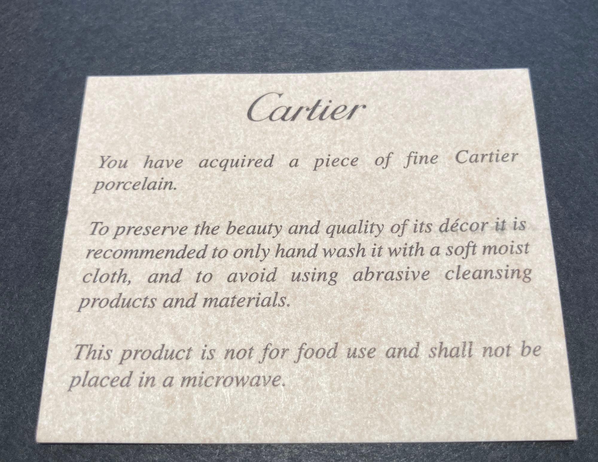 Cartier Jewelry Dish Trinket Trays Set of 3 French Luxury Porcelain in Box 9