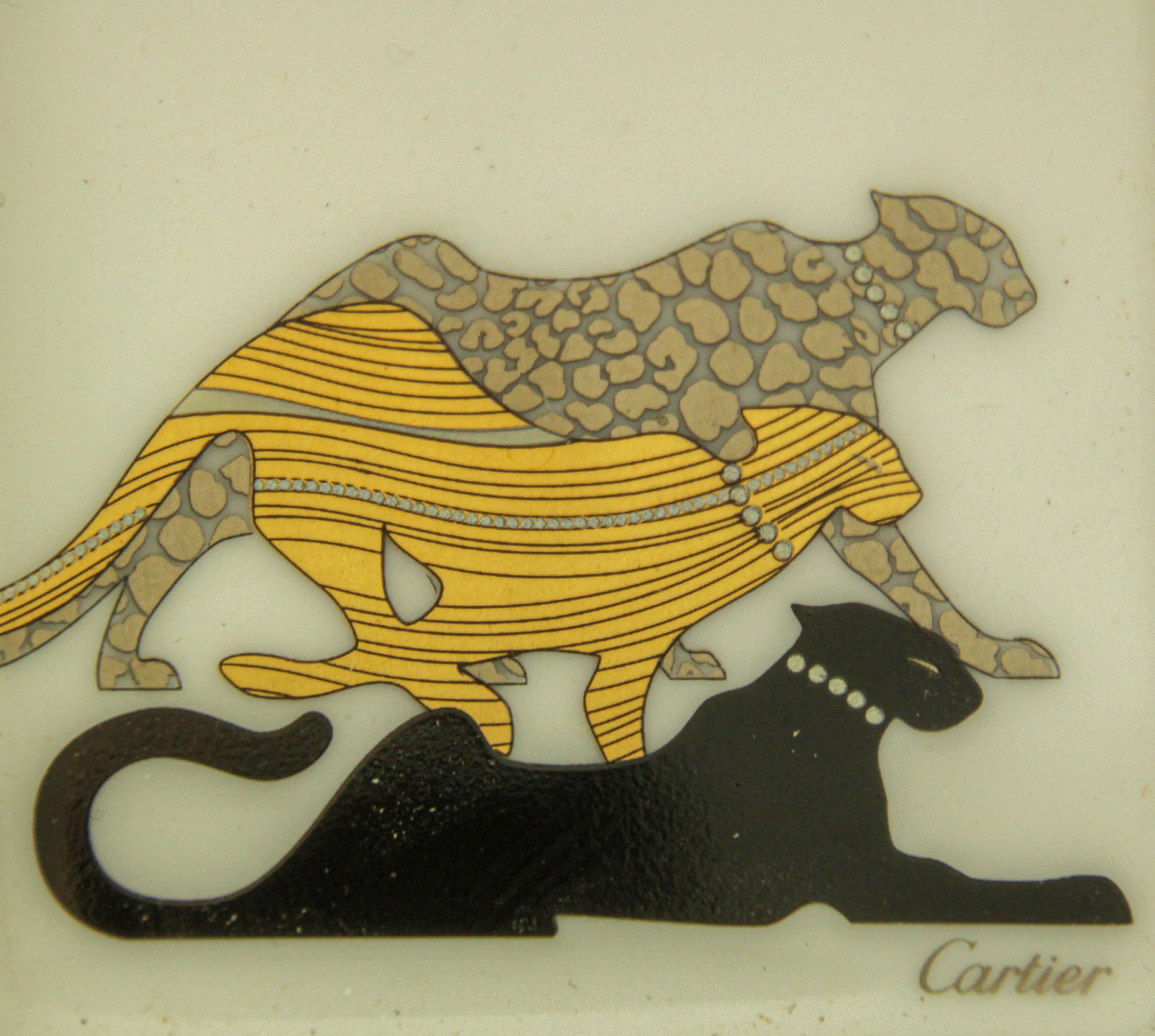 Cartier Jewelry Dish Trinket Trays Set of 3 French Luxury Porcelain in Box 4