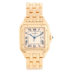 Cartier Jumbo Panther 18k Gelbgold Herren Quarzuhr mit Datum W25014B9