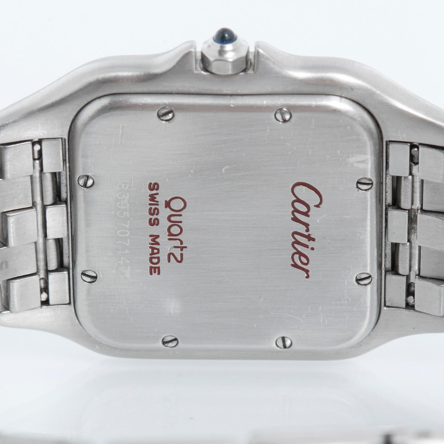 Cartier Jumbo Panther Stainless Steel Men's Quartz Watch with Date For Sale 2