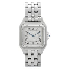 Cartier Jumbo Panther Stainless Steel Men's Quartz Watch with Date W25032P5 1300