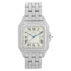 Montre à quartz pour hommes en acier inoxydable Panthère Jumbo avec date W25032P5