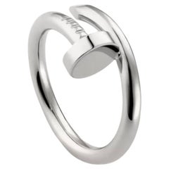 Cartier Just Ankle Nail Ring IJZ277 18k White Gold AU750 AUTHENTIC Nail Ring