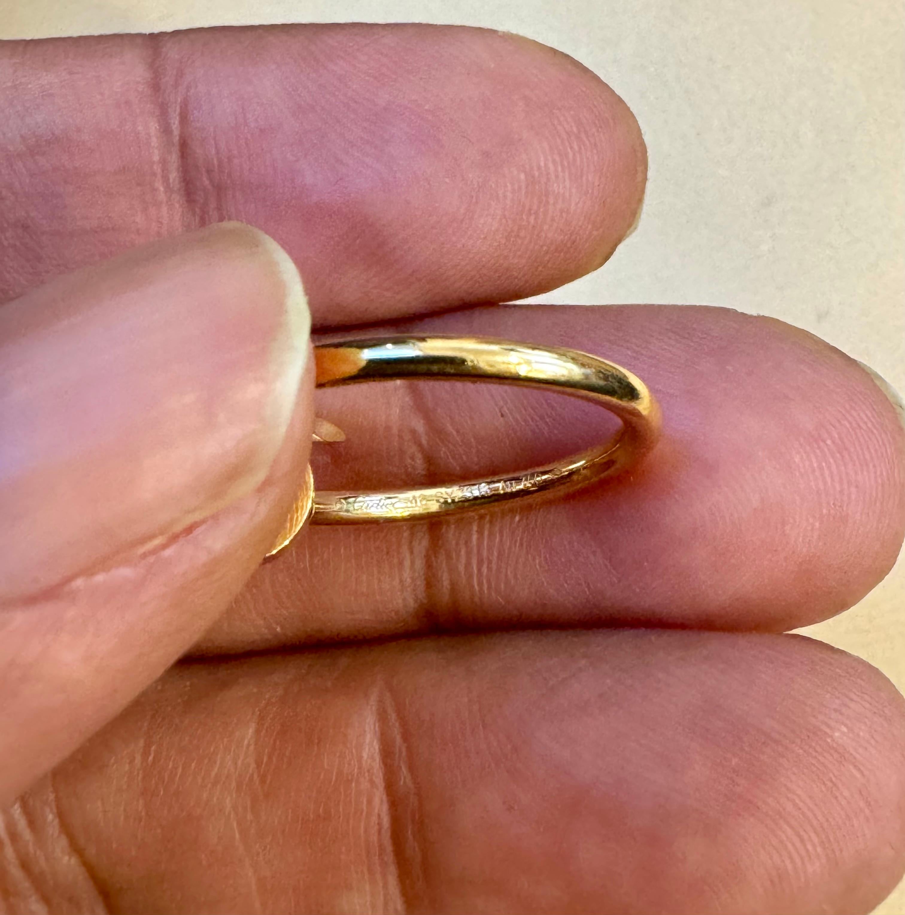 Women's or Men's Cartier Just Ankle Nail Ring SYZ313 18k Yellow Gold AU750 AUTHENTIC  Cert For Sale