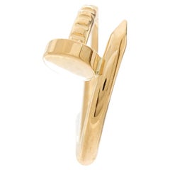 Used Cartier Just Ankle Nail Ring SYZ313 18k Yellow Gold AU750 AUTHENTIC  Cert