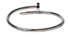 Cartier Just Un Clou Bangle in oro bianco 18 carati misura 17