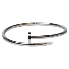 Cartier Just Un Clou Bangle in 18K White Gold Size 17