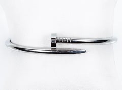 Bracciale Cartier Just un Clou in oro bianco 18 carati con scatola e documenti