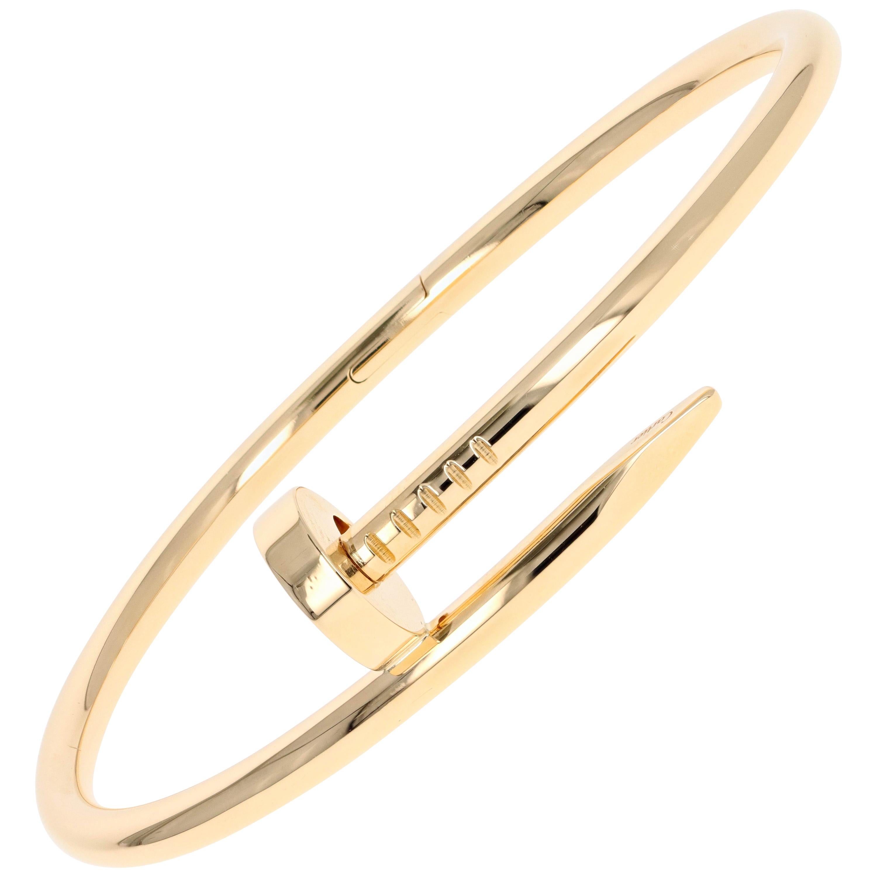 cartier juste un clou gold bracelet