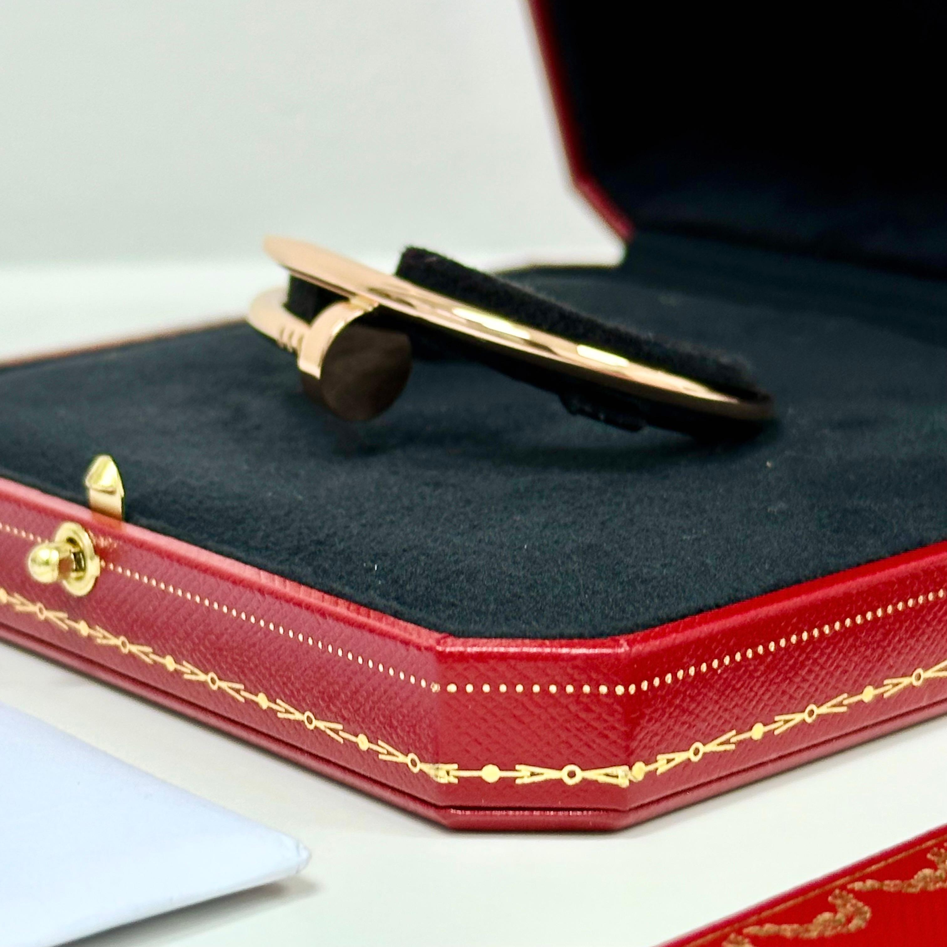 Cartier Just Un Clou Bracelet Taille 15 Or Rose en vente 10