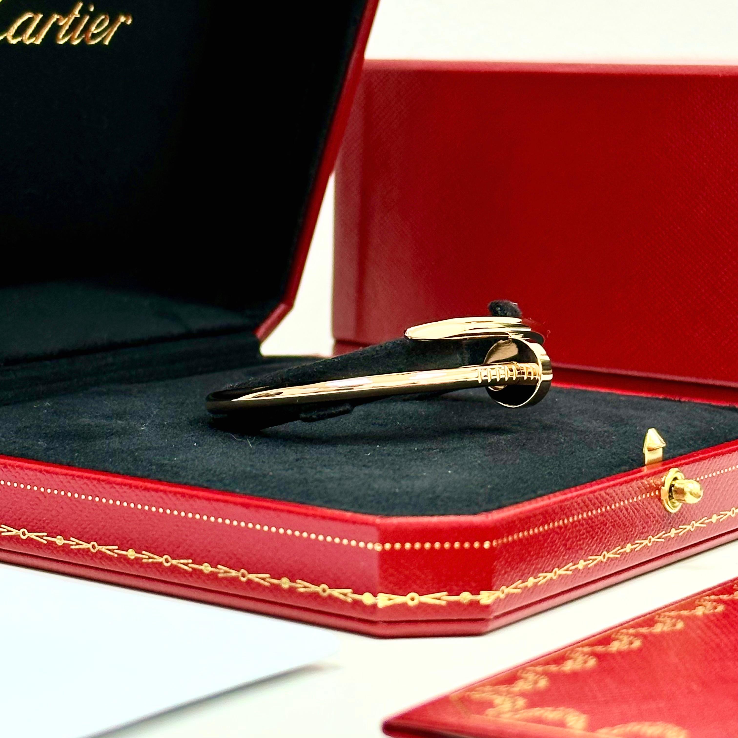 Cartier Just Un Clou Bracelet Taille 15 Or Rose en vente 11