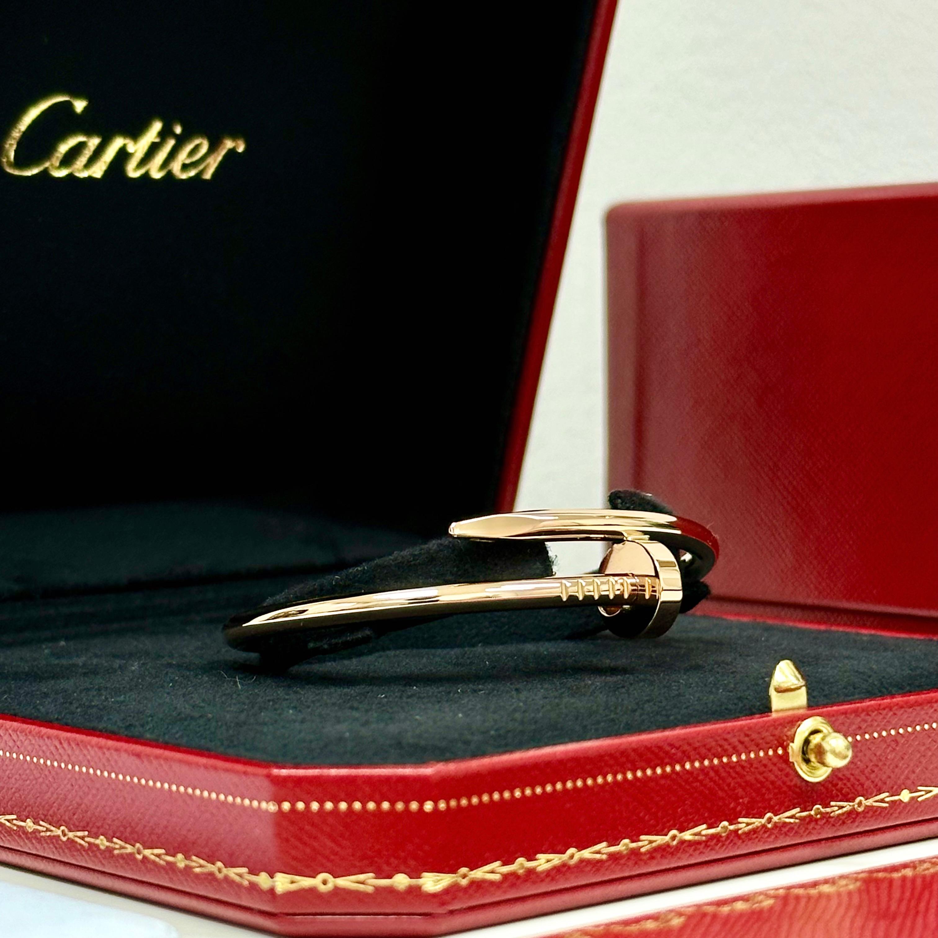 Cartier Just Un Clou Bracelet Taille 15 Or Rose en vente 12