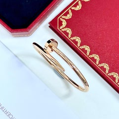 Cartier Just Un Clou Nail Bracelet Size 15 Rose Gold