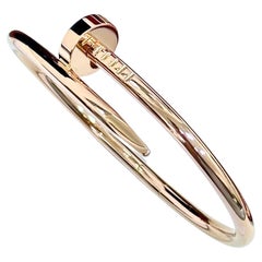 Cartier Just Un Clou Nail Bracelet Size 15 Rose Gold