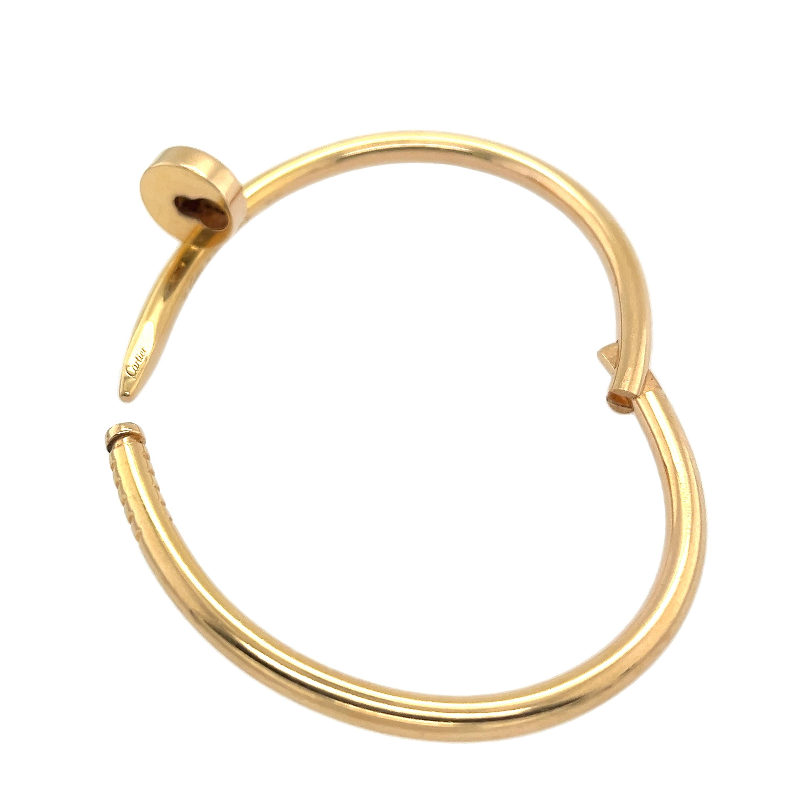 Cartier Just Un Clou Pulsera de clavos talla 16 en oro rosa de 18 ct 1