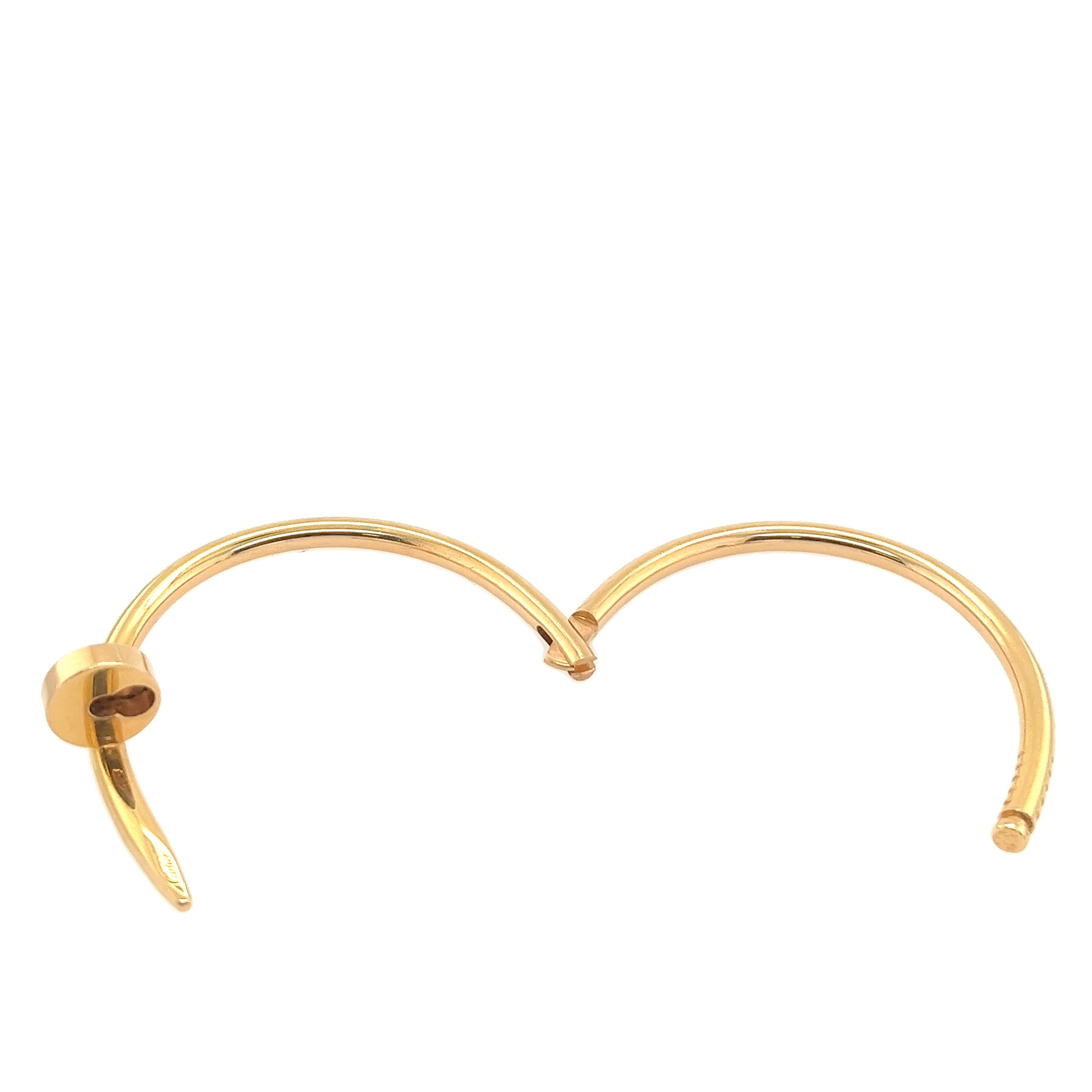 Cartier Just Un Clou Pulsera de clavos talla 16 en oro rosa de 18 ct 2