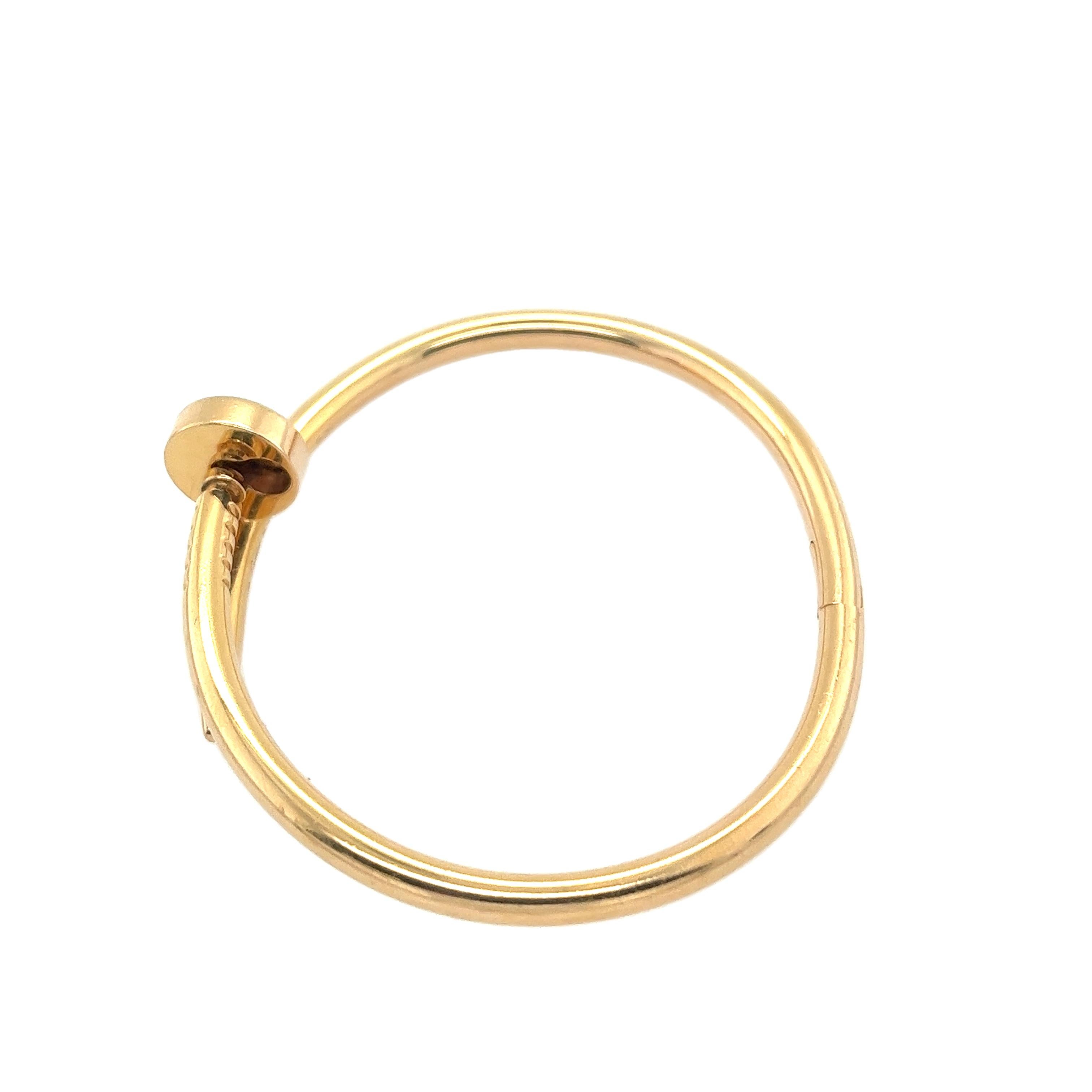 Cartier Just Un Clou Pulsera de clavos talla 16 en oro rosa de 18 ct 4