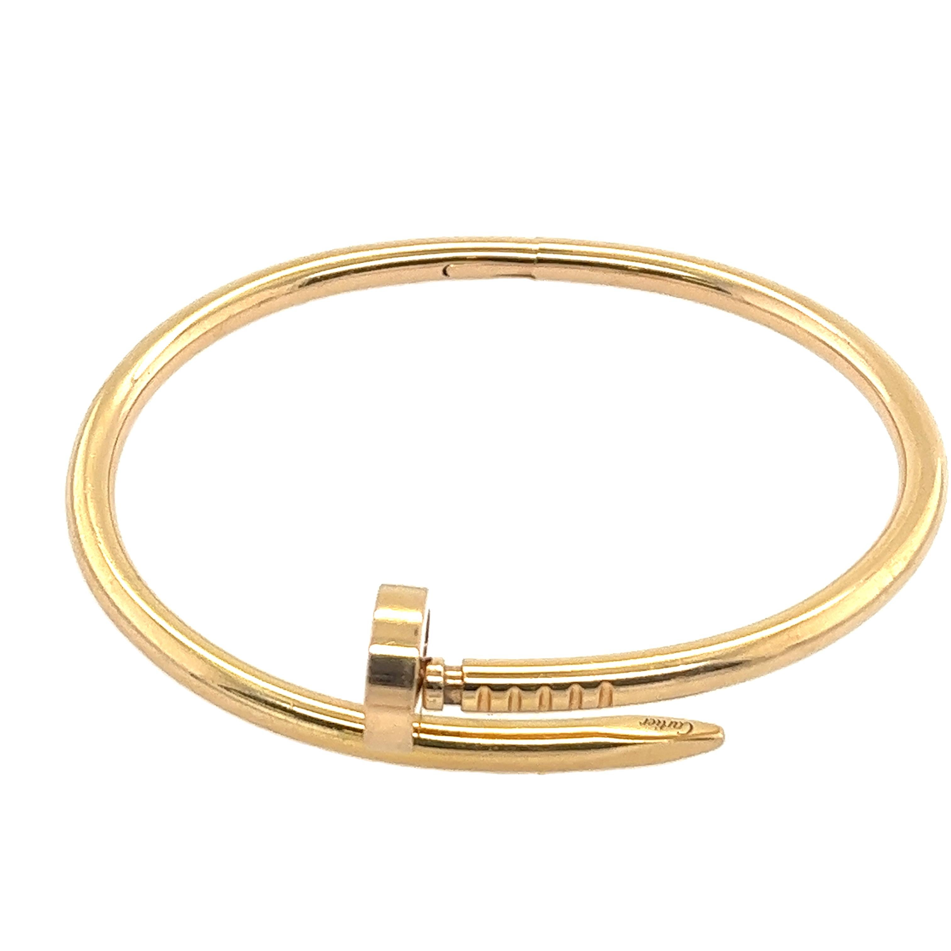 Cartier Just Un Clou Pulsera de clavos talla 16 en oro rosa de 18 ct 5