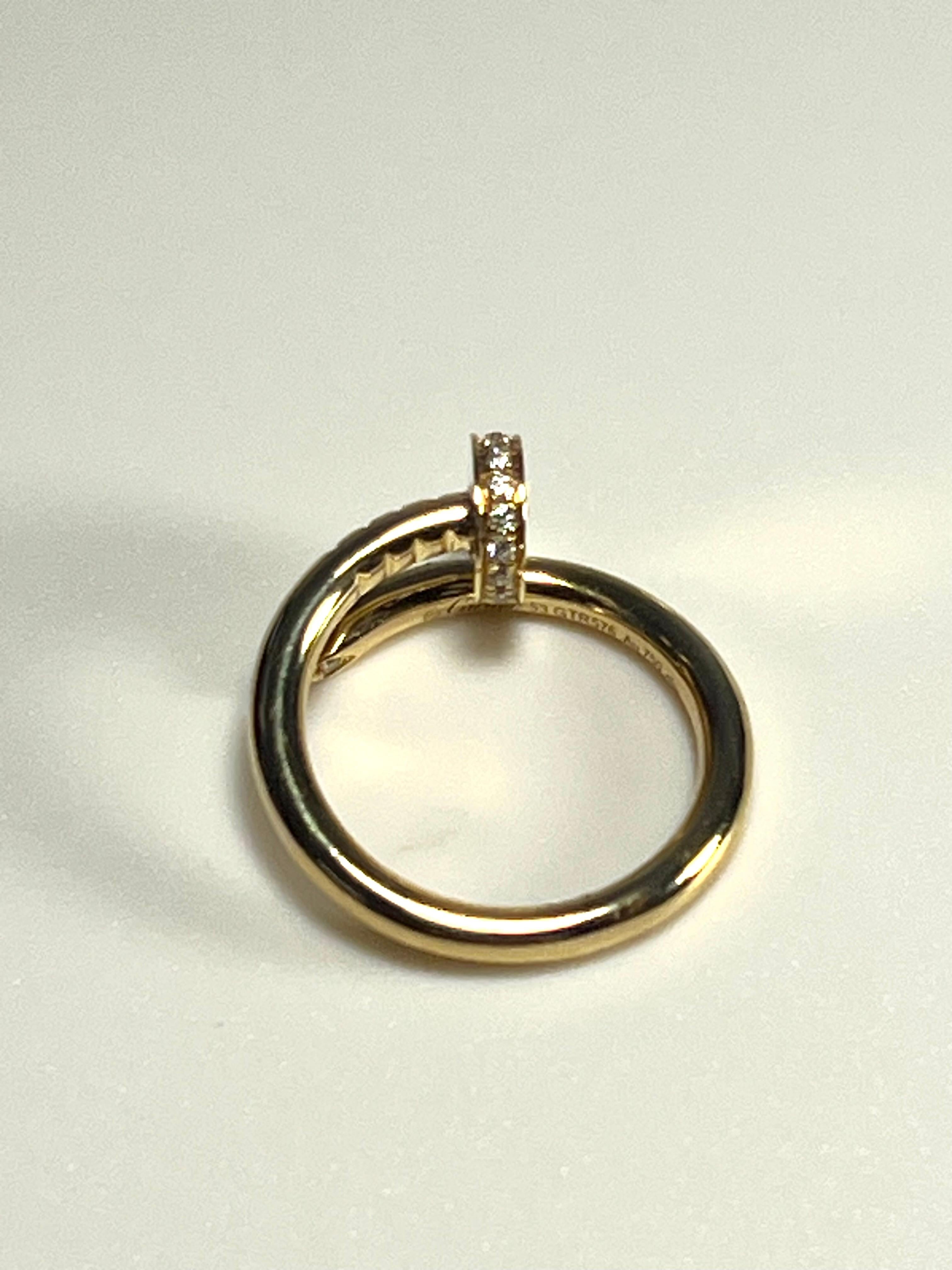 da uomo o donna Anello Cartier Just un Clou in oro giallo 18 carati  con scatola e documenti in vendita